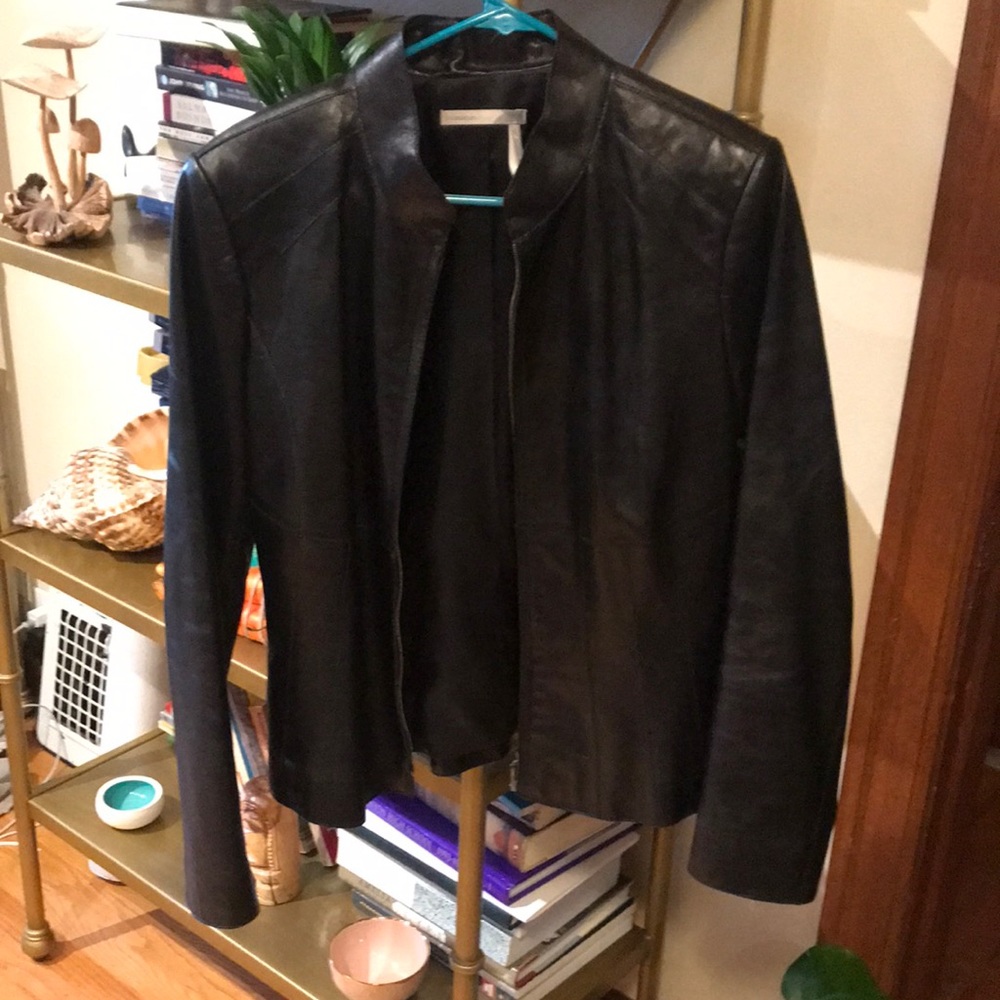 Classifies Entier Leather Moto jacket